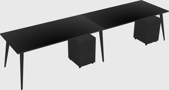 Modern rectangular office desk