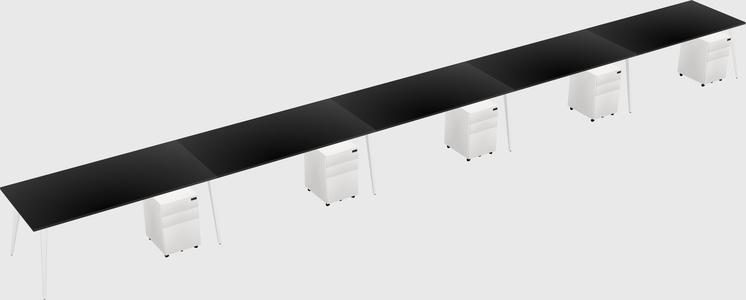 Modern rectangular office desk