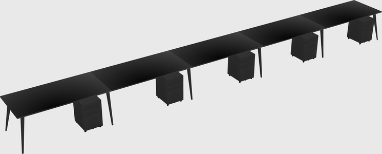 Modern rectangular office desk
