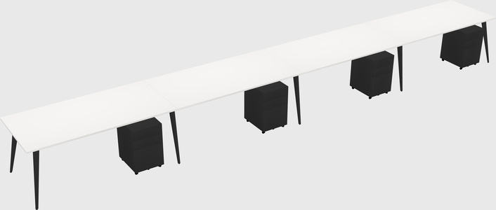 Modern rectangular office desk
