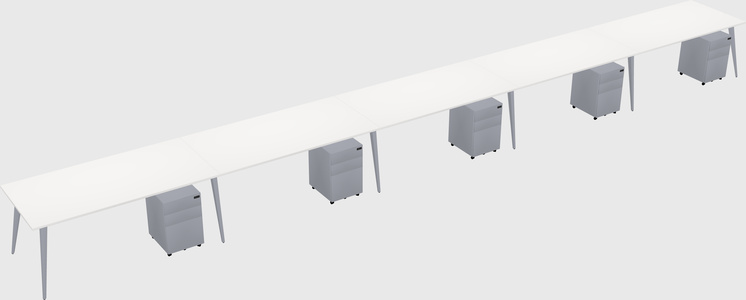 Bureau rectangulaire moderne