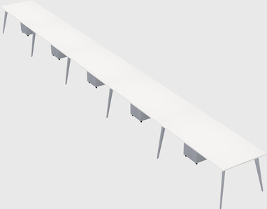 Bureau rectangulaire moderne