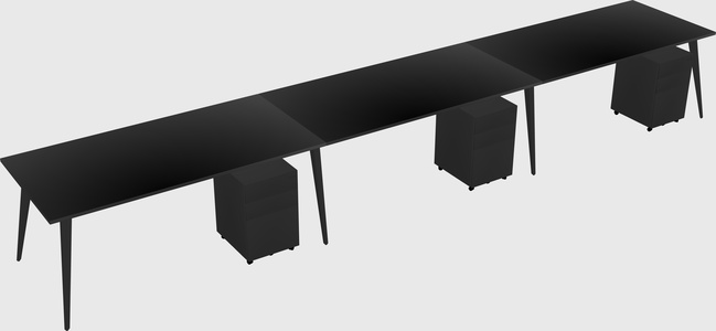 Bureau rectangulaire moderne