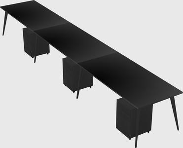 Bureau rectangulaire moderne