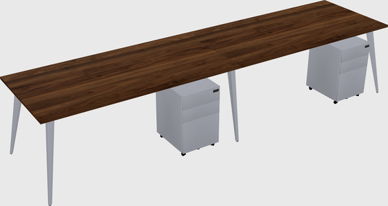 Bureau rectangulaire moderne
