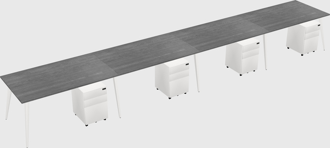 Modern rectangular office desk