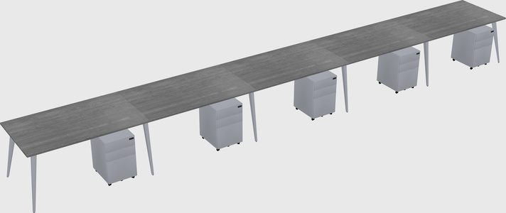Modern rectangular office desk