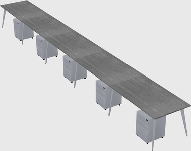 Modern rectangular office desk