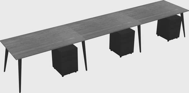 Bureau rectangulaire moderne