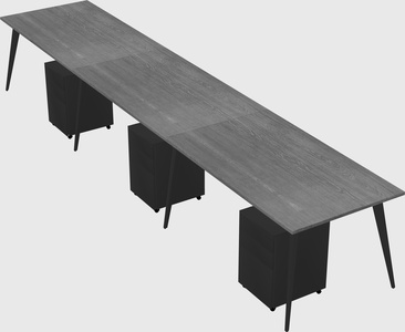 Bureau rectangulaire moderne