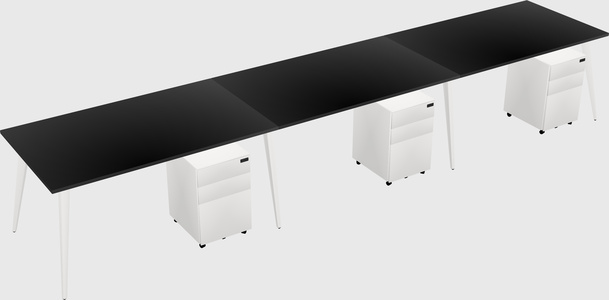 Modern rectangular office desk
