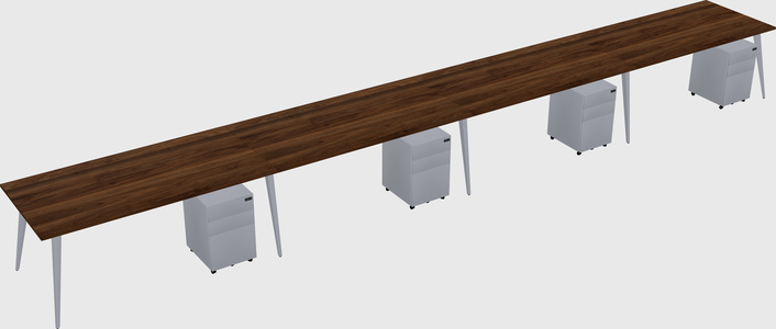 Bureau rectangulaire moderne