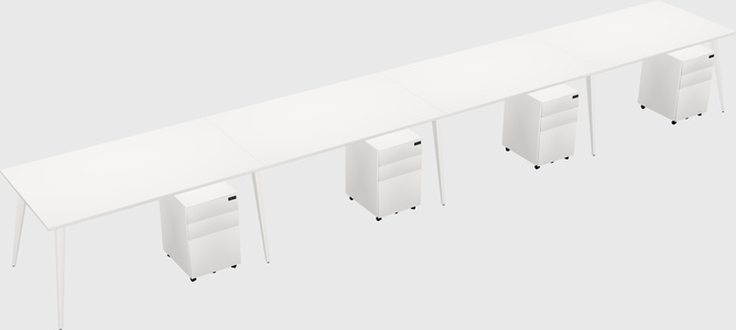 Modern rectangular office desk