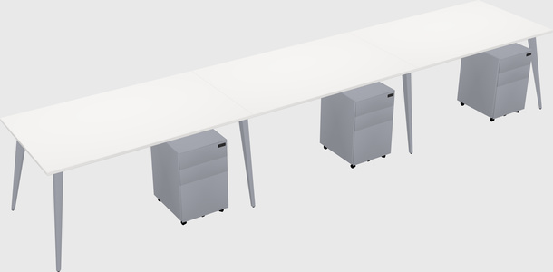 Modern rectangular office desk