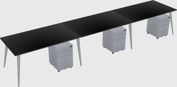Modern rectangular office desk