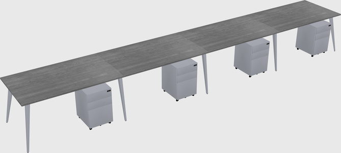 Modern rectangular office desk