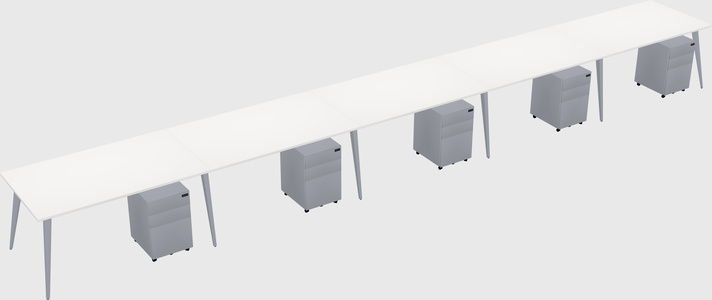 Bureau rectangulaire moderne