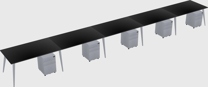 Modern rectangular office desk