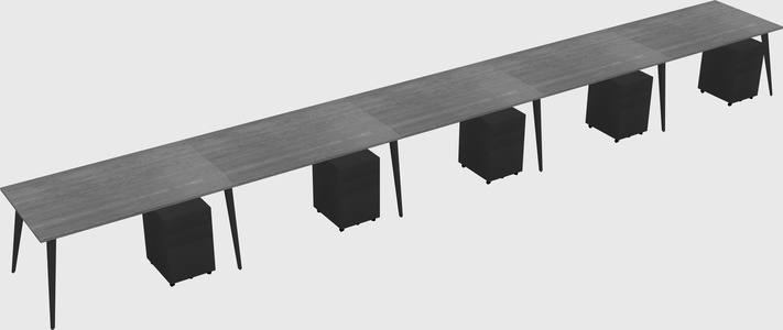 Bureau rectangulaire moderne