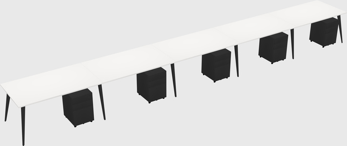 Bureau rectangulaire moderne