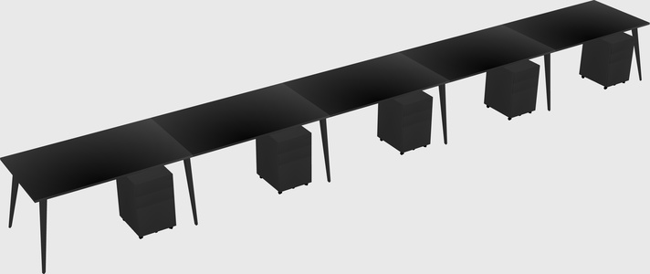 Modern rectangular office desk