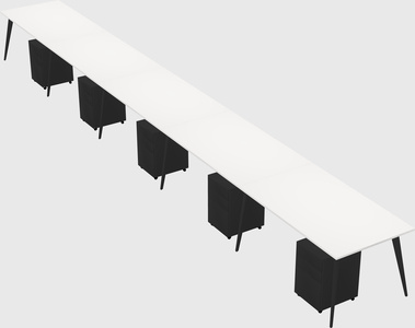 Bureau rectangulaire moderne