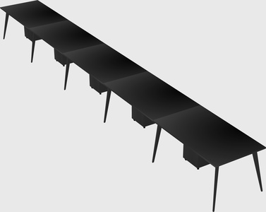 Modern rectangular office desk