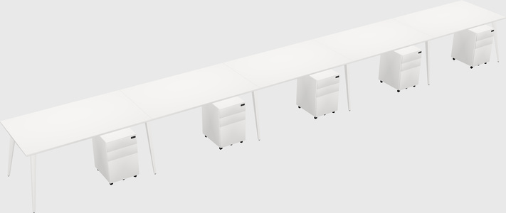 Bureau rectangulaire moderne