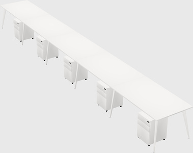Bureau rectangulaire moderne