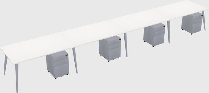 Bureau rectangulaire moderne