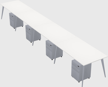 Bureau rectangulaire moderne