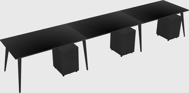 Modern rectangular office desk