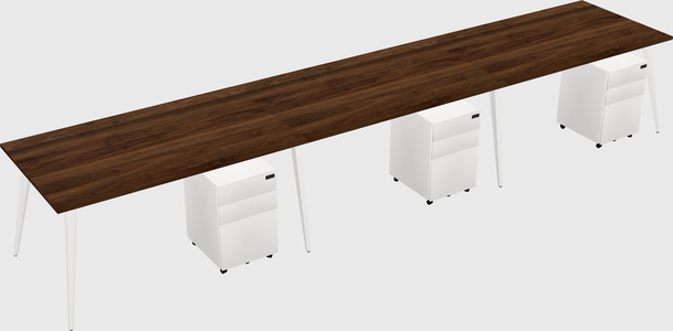 Bureau rectangulaire moderne