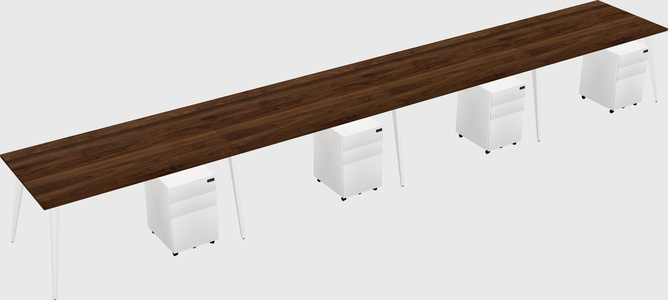 Bureau rectangulaire moderne