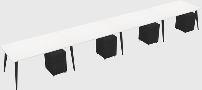 Bureau rectangulaire moderne