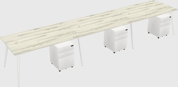 Bureau rectangulaire moderne