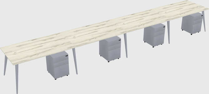 Bureau rectangulaire moderne