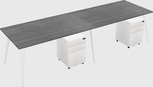 Bureau rectangulaire moderne