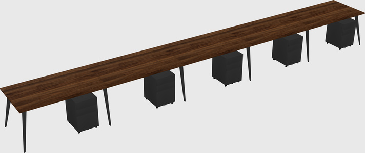 Modern rectangular office desk