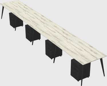 Bureau rectangulaire moderne