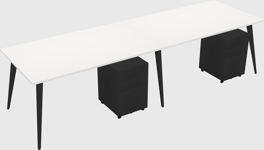 Modern rectangular office desk