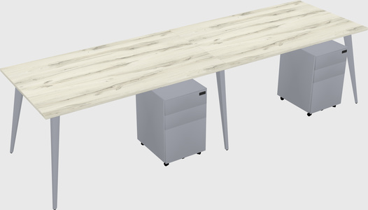Bureau rectangulaire moderne