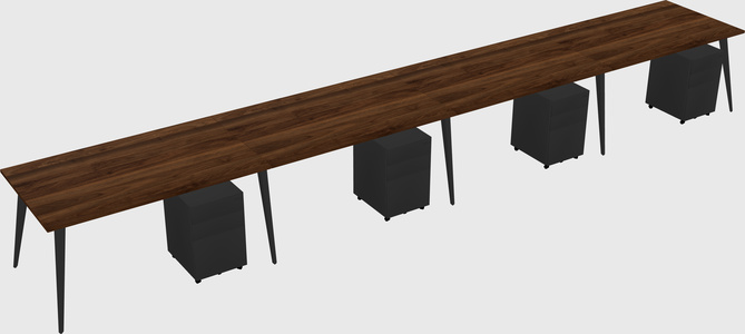 Modern rectangular office desk