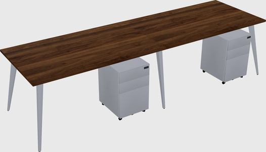 Bureau rectangulaire moderne