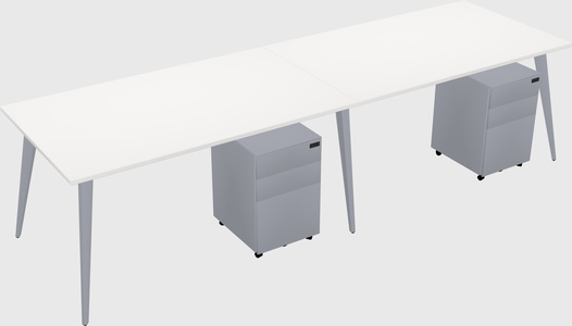Modern rectangular office desk