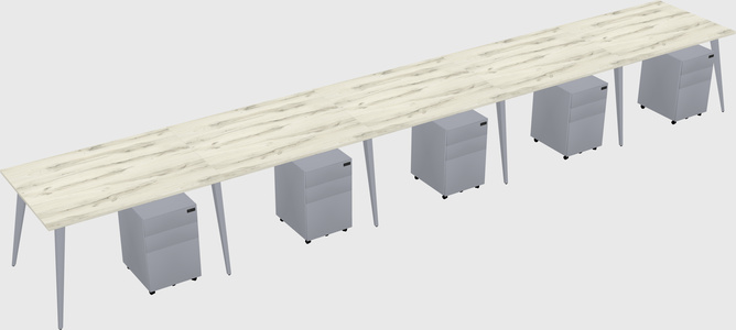 Bureau rectangulaire moderne