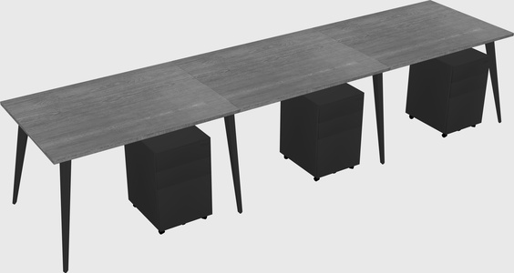 Bureau rectangulaire moderne