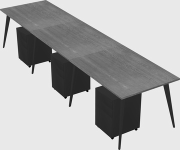 Bureau rectangulaire moderne