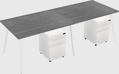 Bureau rectangulaire moderne