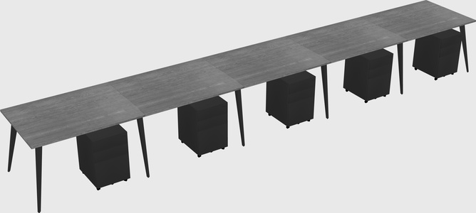 Modern rectangular office desk